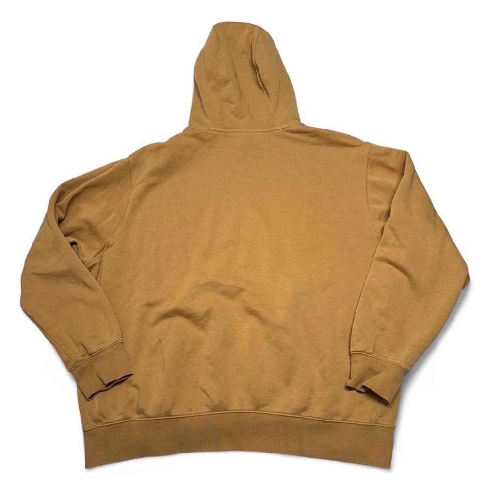 Nike Sportswear Club Fleece Pullover Hoodie Mustard Brown Wheat XL BV2654-722 - Picture 2 of 6